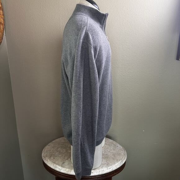 Tommy Bahama Men L 1/4 Zip pullover Gray - Picture 5 of 16